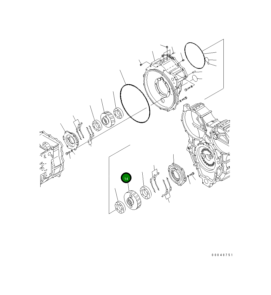 Шестерня 425-13-34311 Komatsu