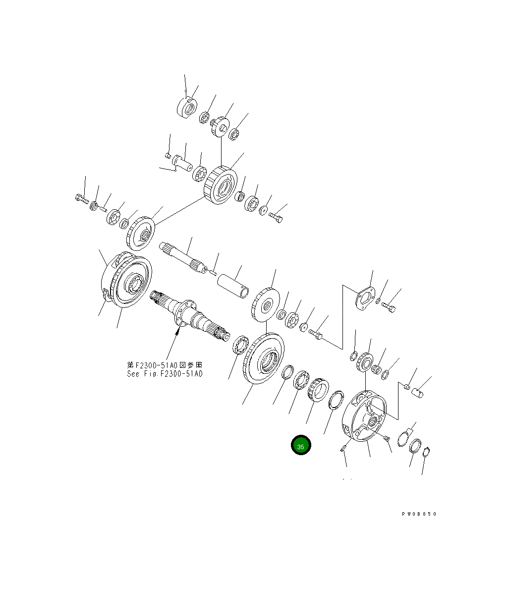 Шестерня 14Y-22-12141 Komatsu