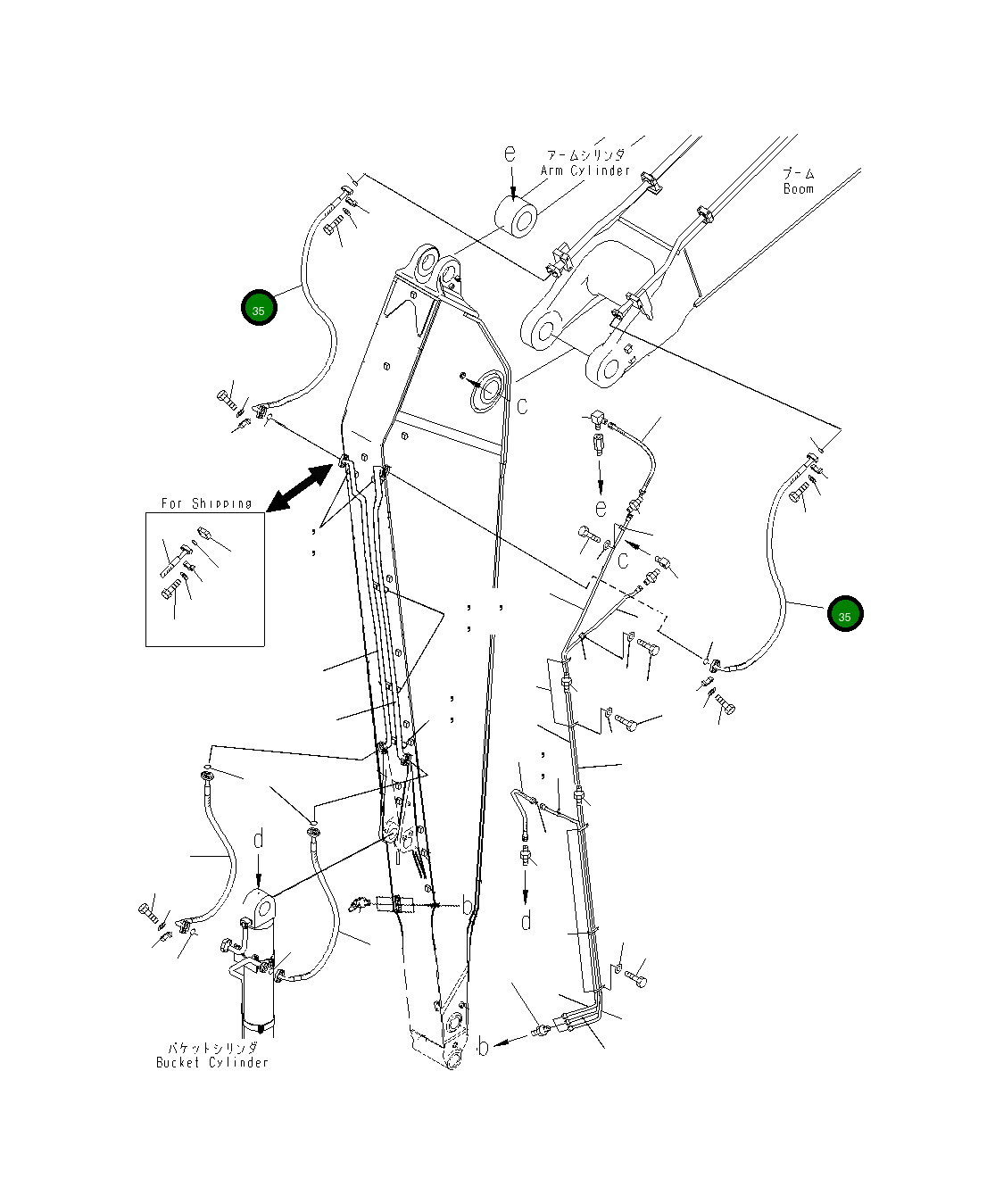 Шланг 07084-21020 Komatsu