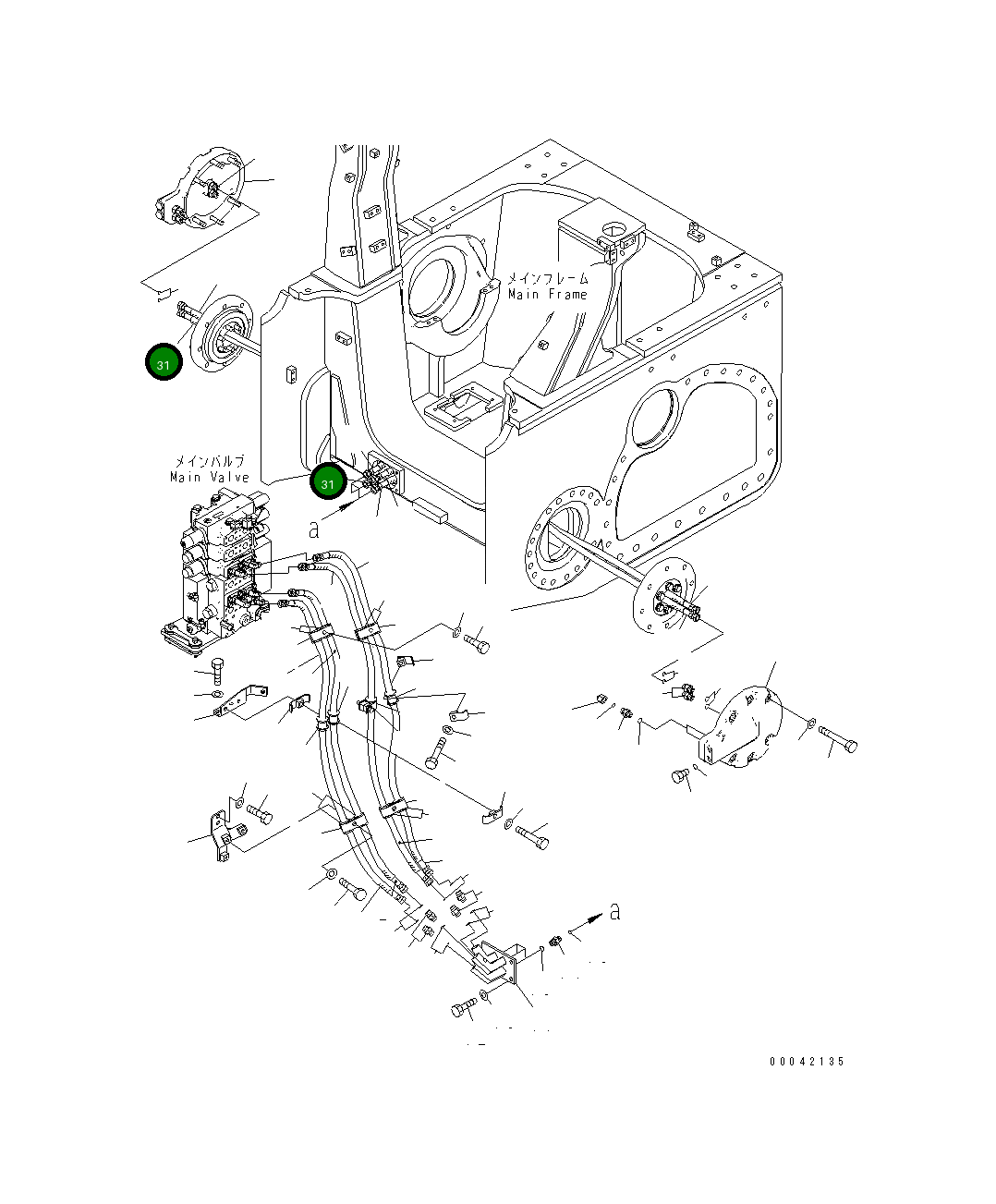 Шланг 17A-61-41141 Komatsu