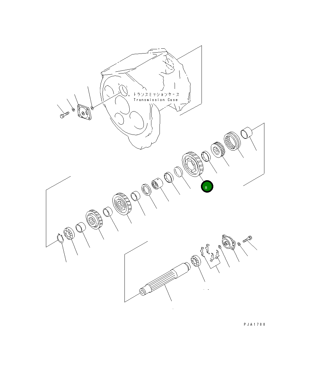 Шестерня,5TH 14X-14-12310 Komatsu
