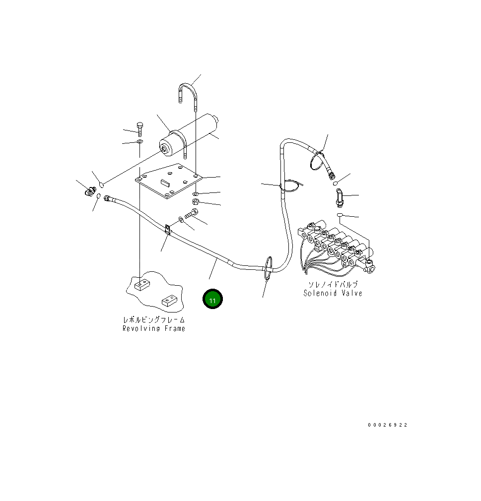 Шланг 208-62-71320 Komatsu
