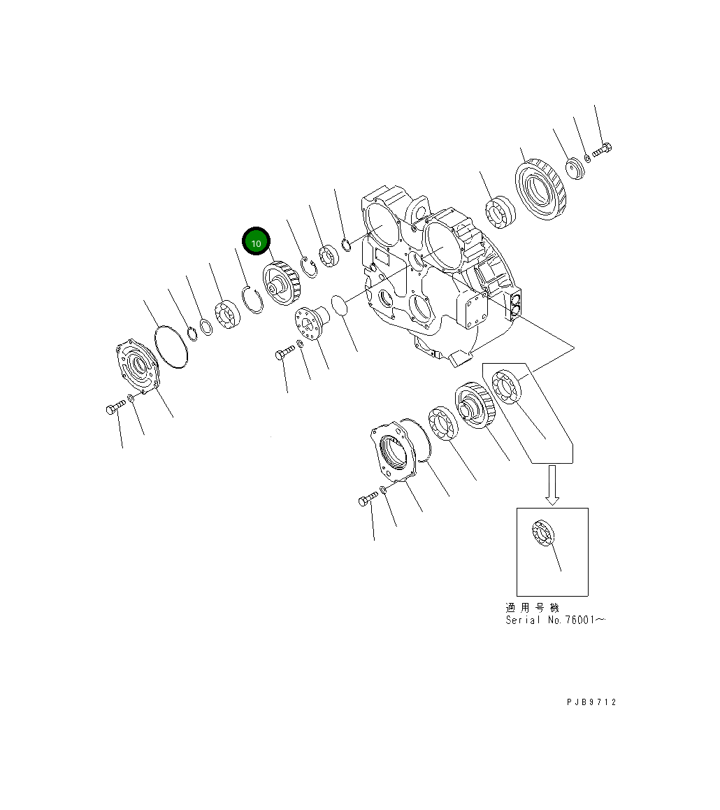 Шестерня 17A-13-34310 Komatsu