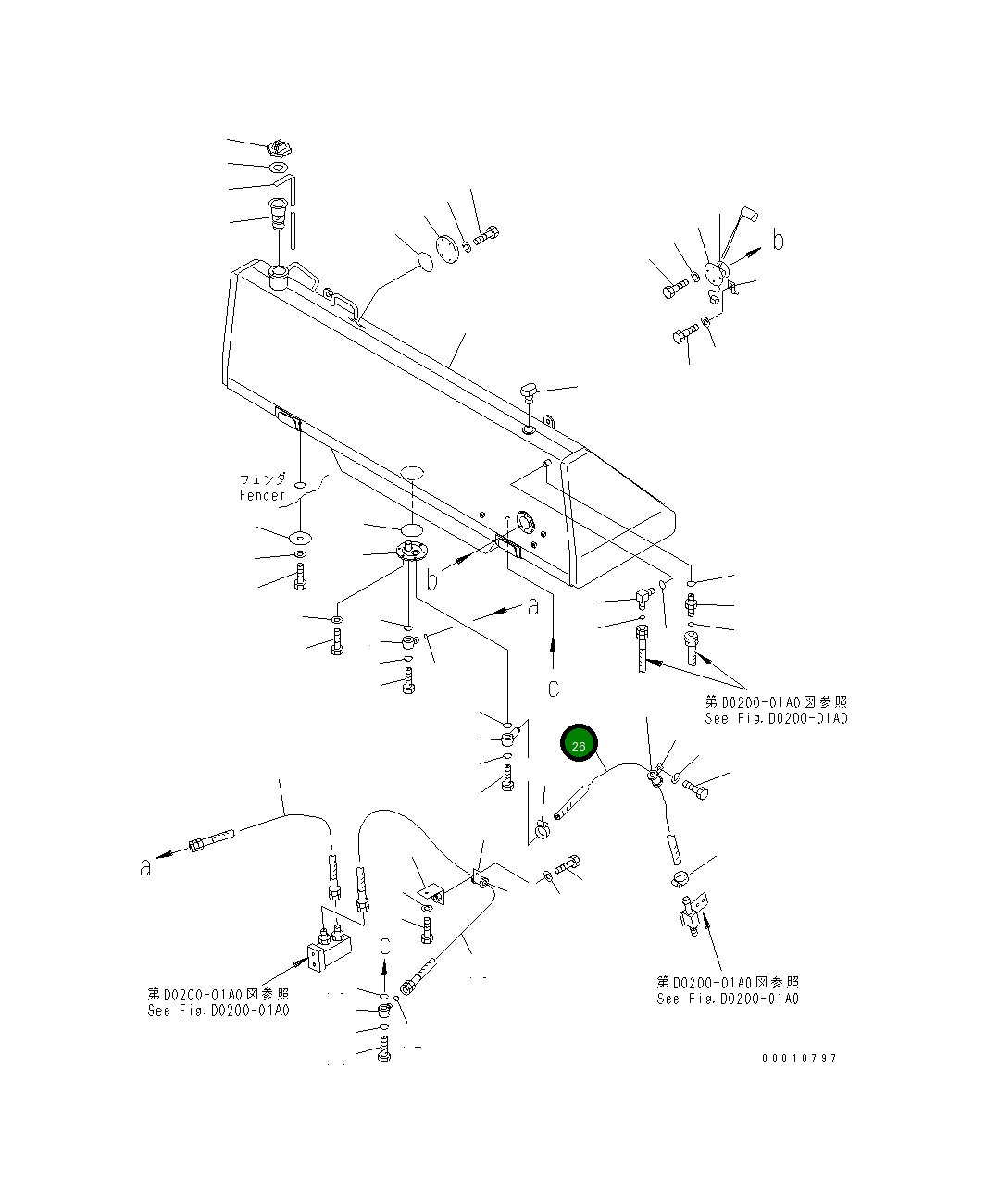Шланг 07260-21477 Komatsu