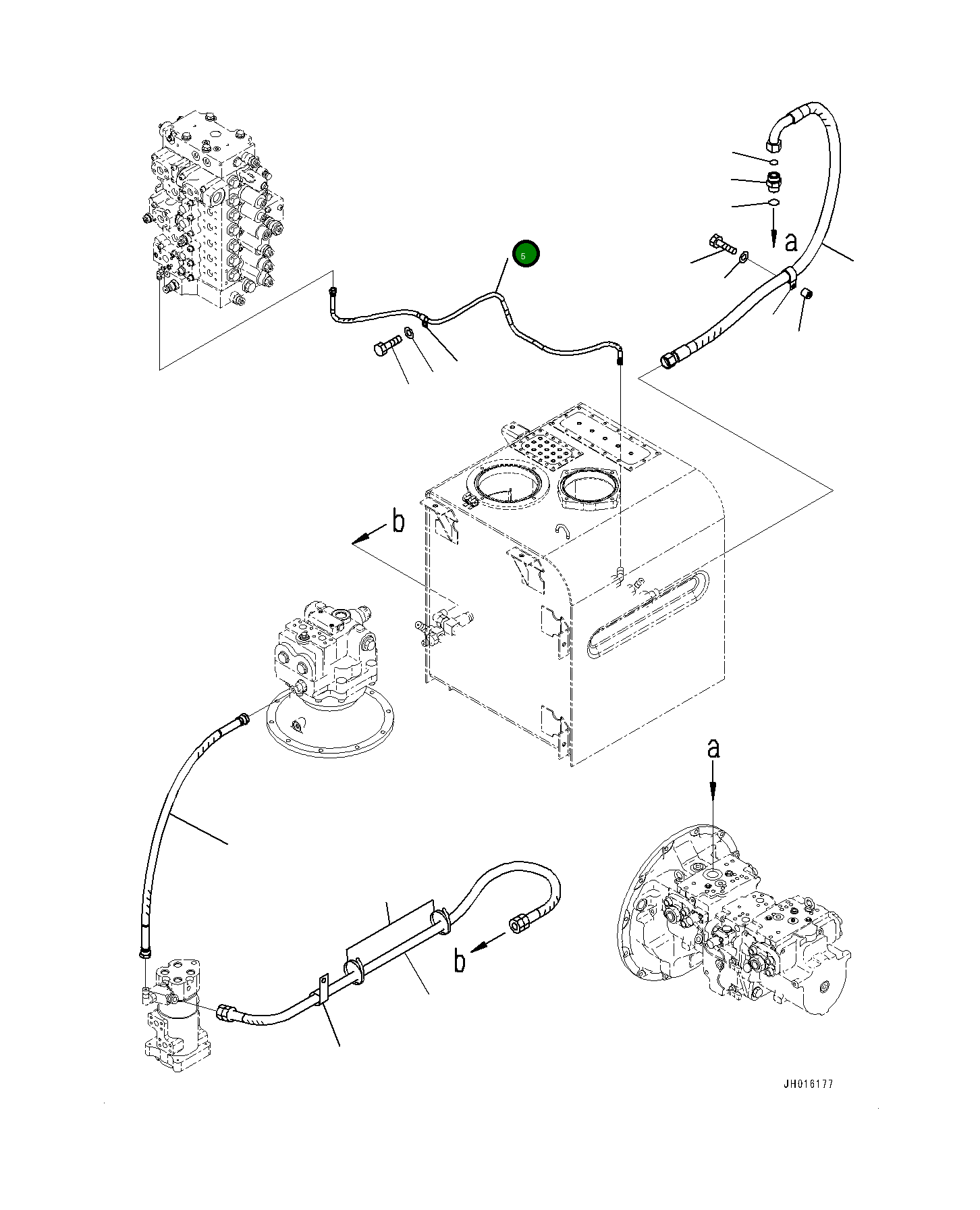 Шланг 02774-00313 Komatsu