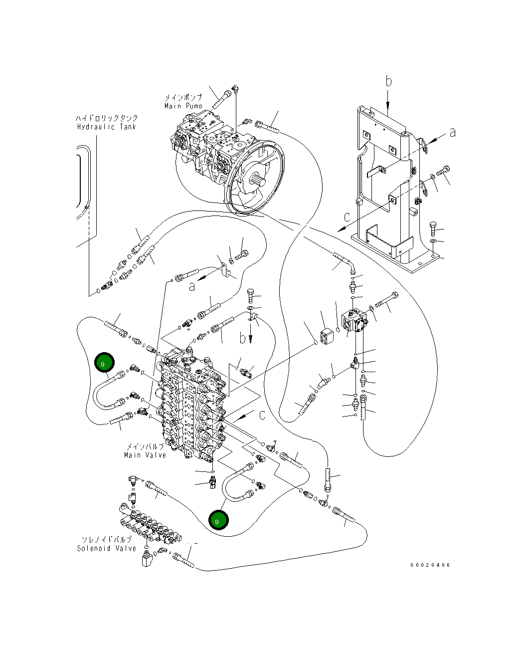 Шланг 02756-00204 Komatsu
