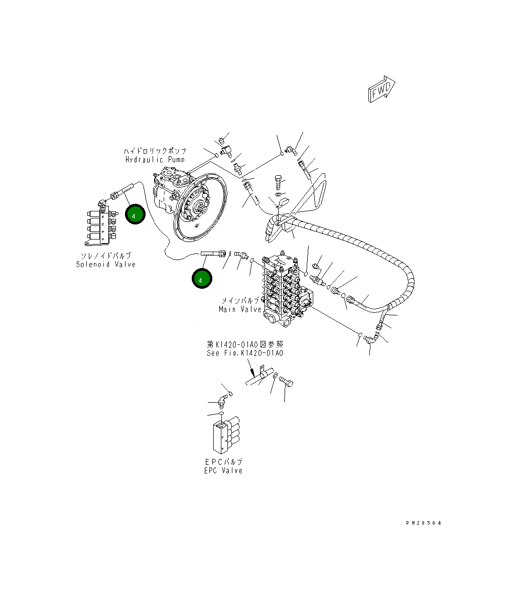Шланг 02762-00309 Komatsu