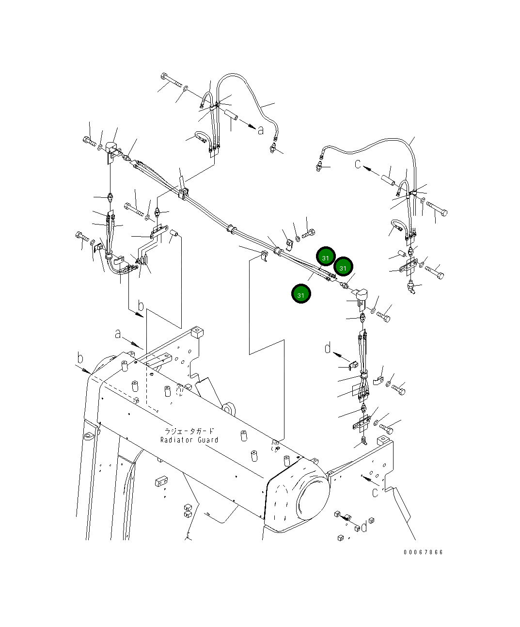 Шланг 198-68-11990 Komatsu