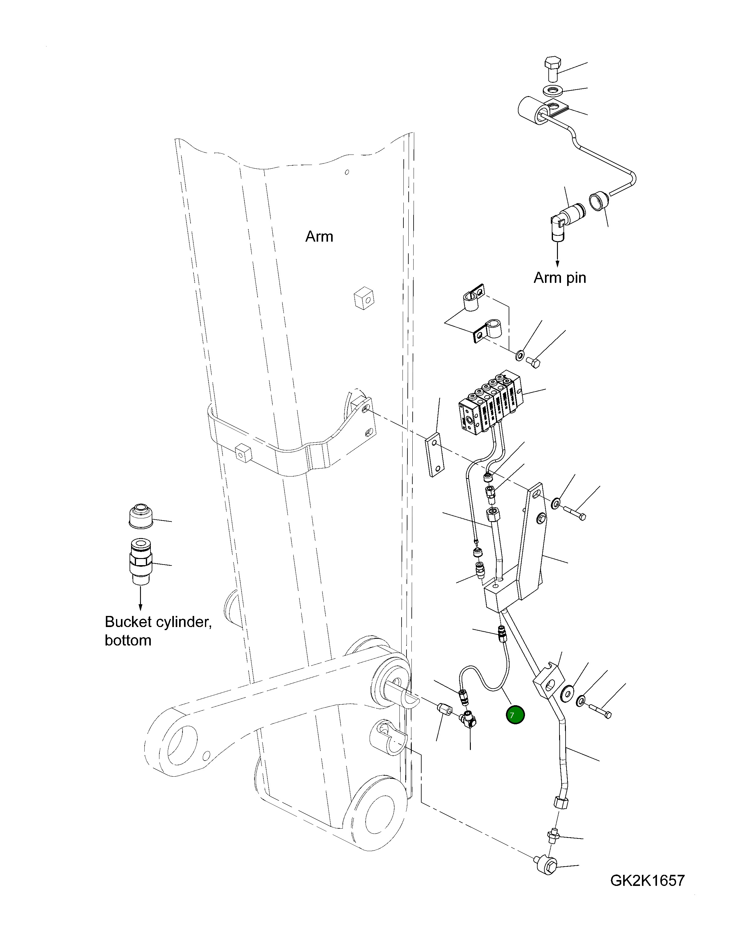 Шланг 20G-S95-H280 Komatsu