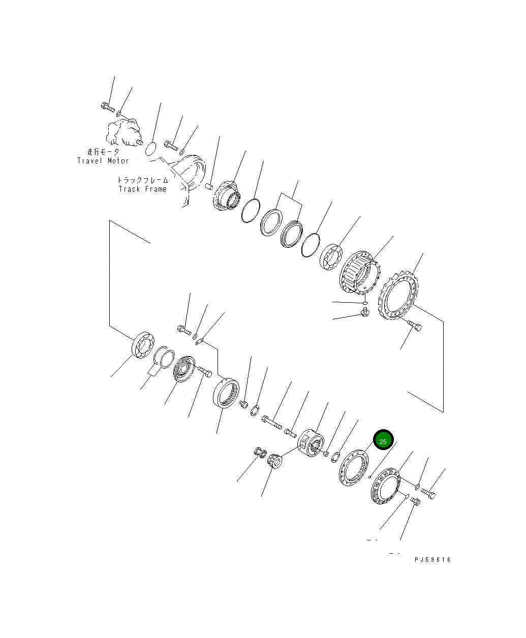 Шестерня 20Y-27-11740 Komatsu