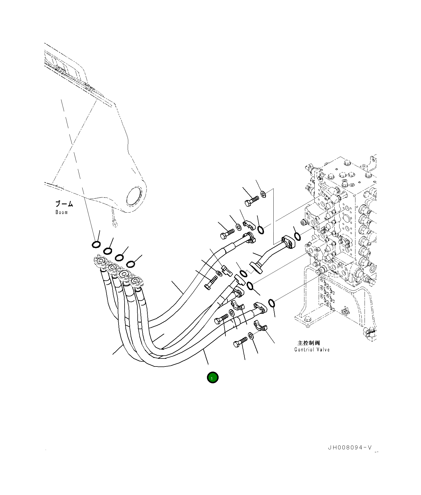 Шланг 205-62-31111 Komatsu