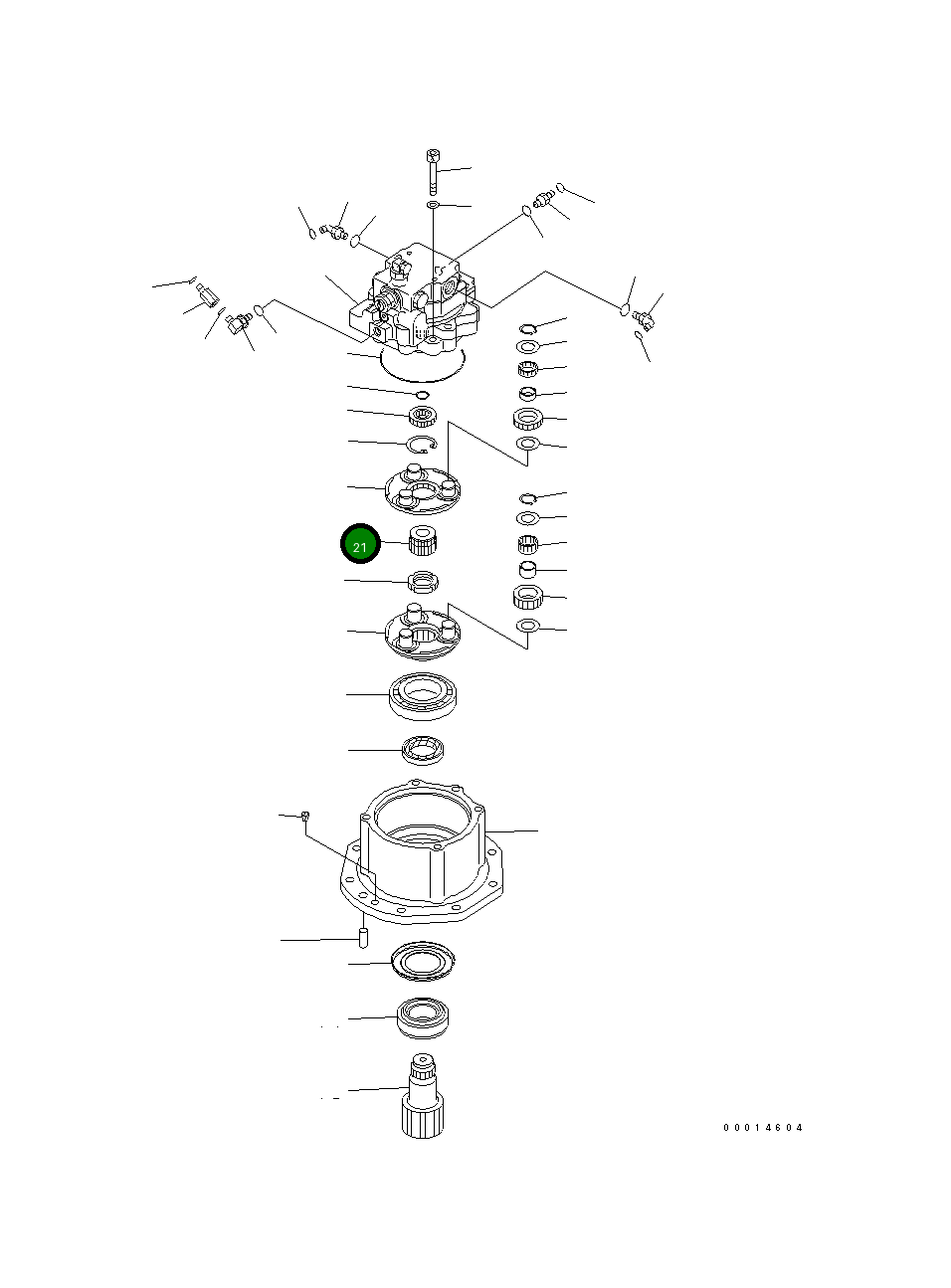 Шестерня 22M-26-22220 Komatsu