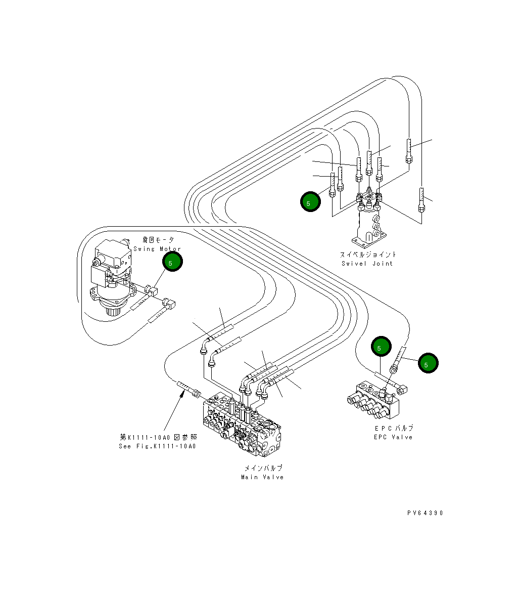 Шланг 20M-62-74170 Komatsu