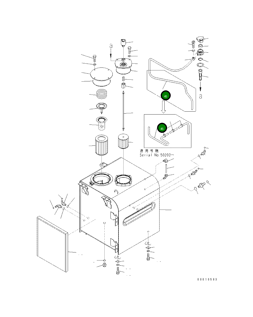 Шланг 07261-31431 Komatsu