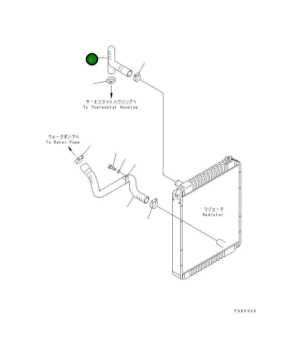 Шланг 21P-03-K1161 Komatsu
