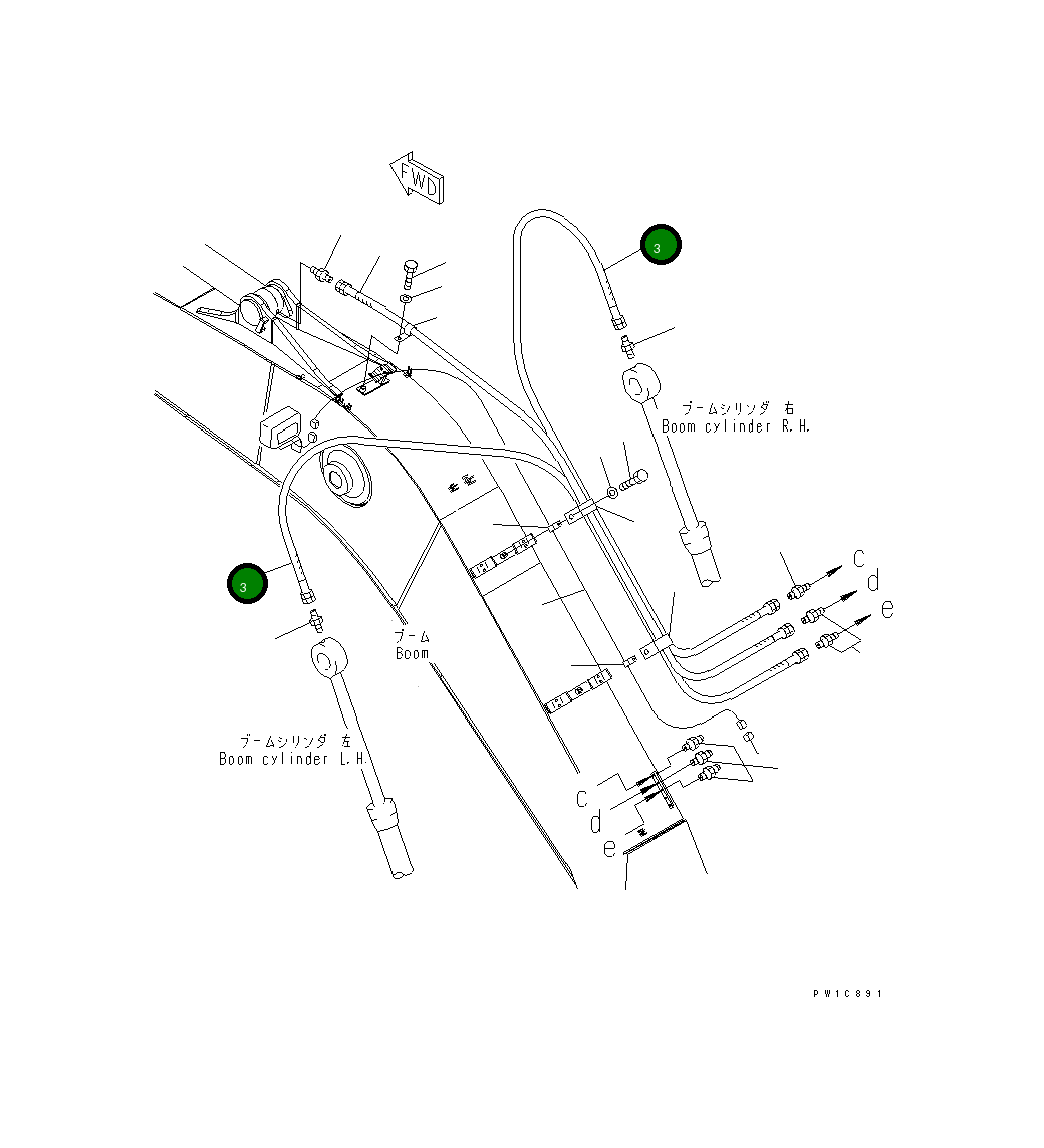 Шланг 20Y-70-31330 Komatsu