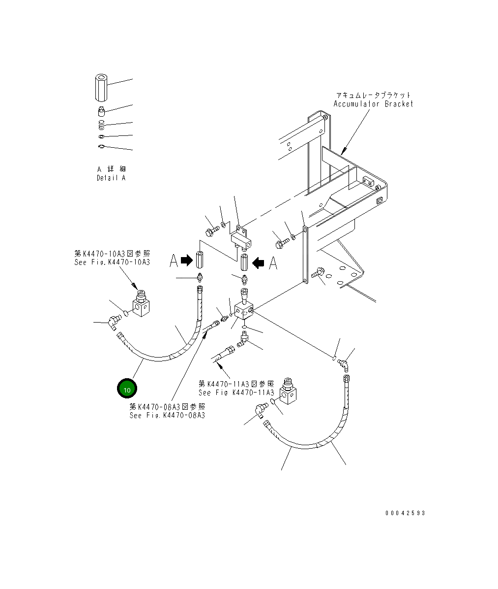 Шланг 07108-30306 Komatsu