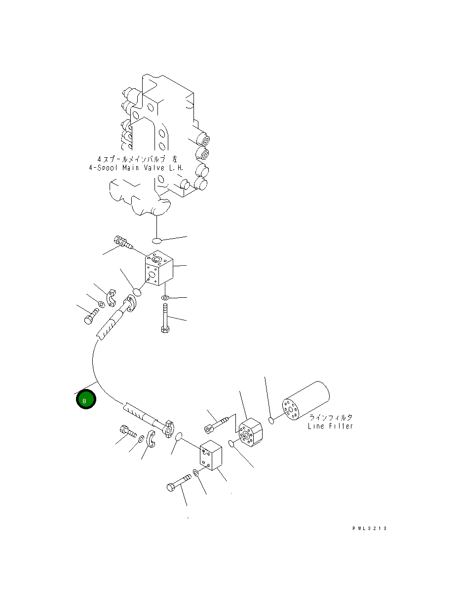 Шланг 07074-01409 Komatsu