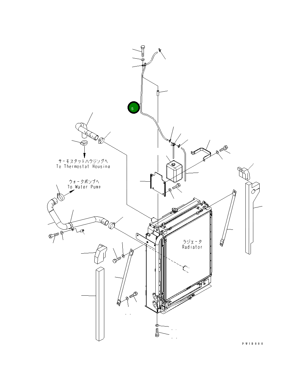 Шланг 20Y-03-31470 Komatsu