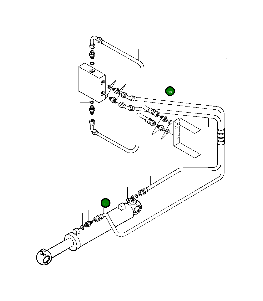 Шланг 1257 910 H1 Komatsu