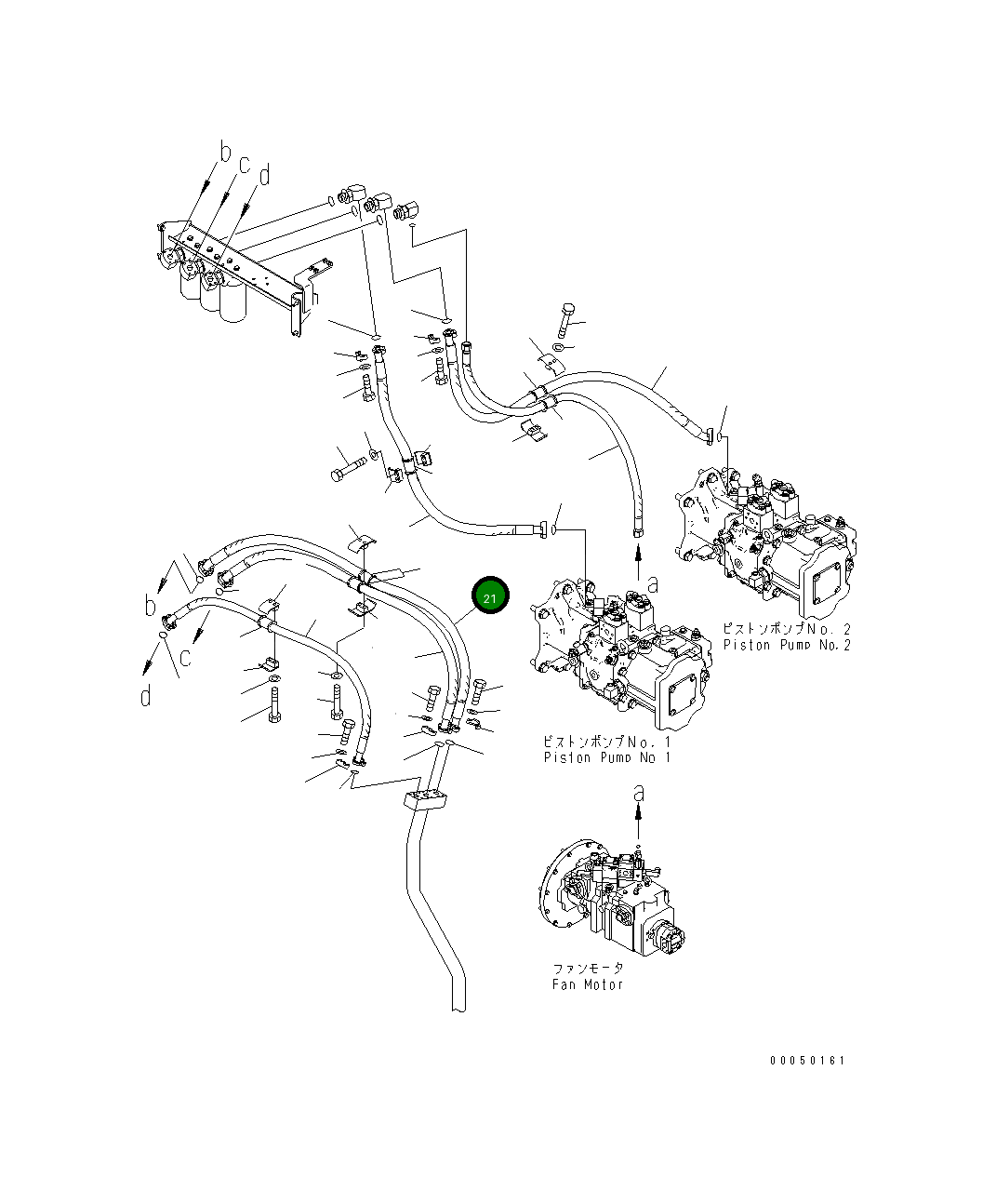 Шланг 07297-01220 Komatsu