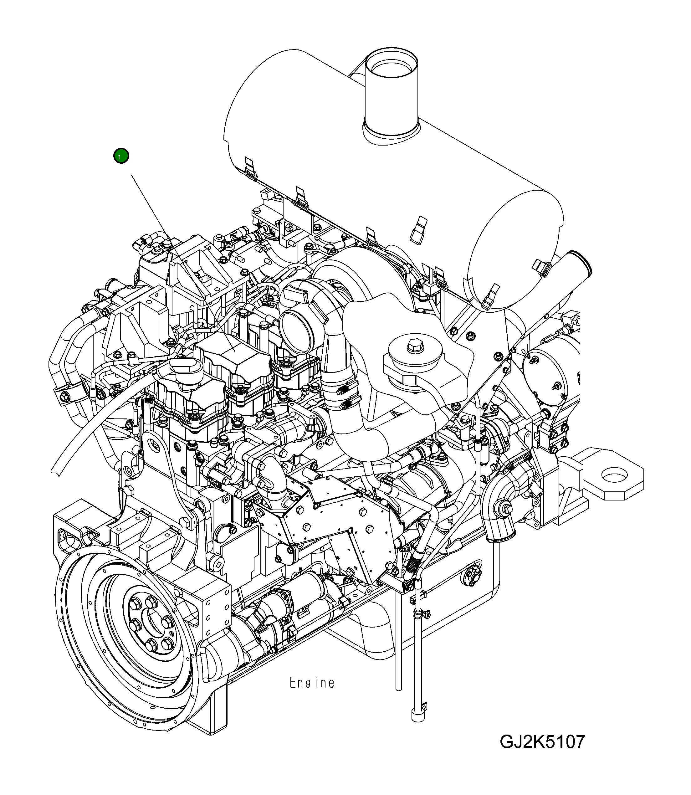 Шланг 02753-203A7 Komatsu