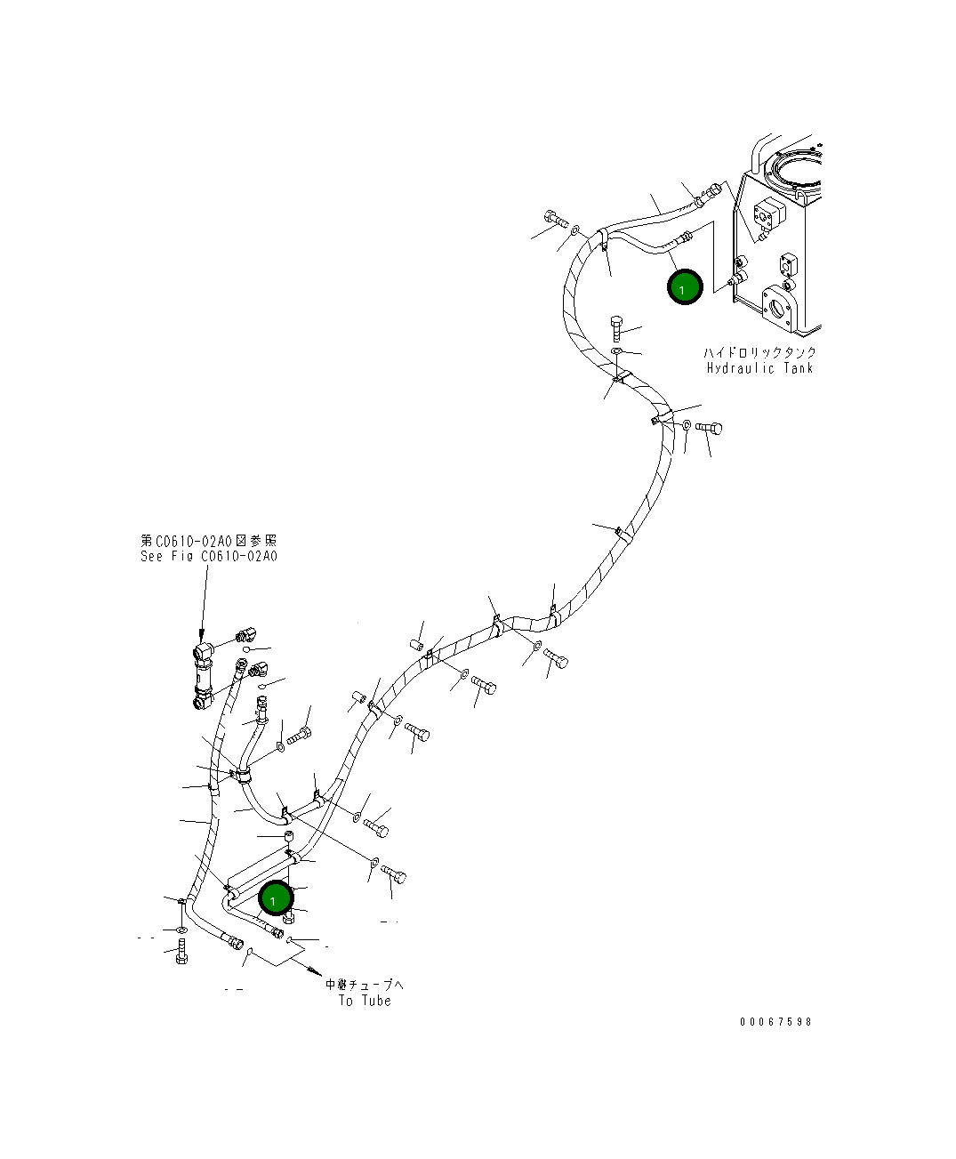 Шланг 02762-00546 Komatsu