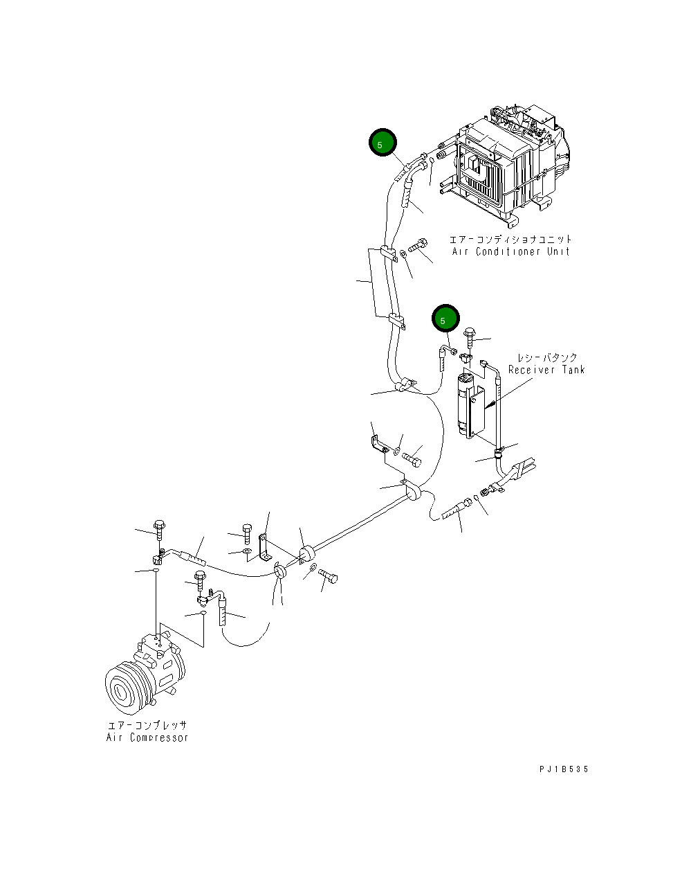 Шланг 195-911-7451 Komatsu
