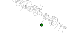 Шестерня YM129900-21200 Komatsu