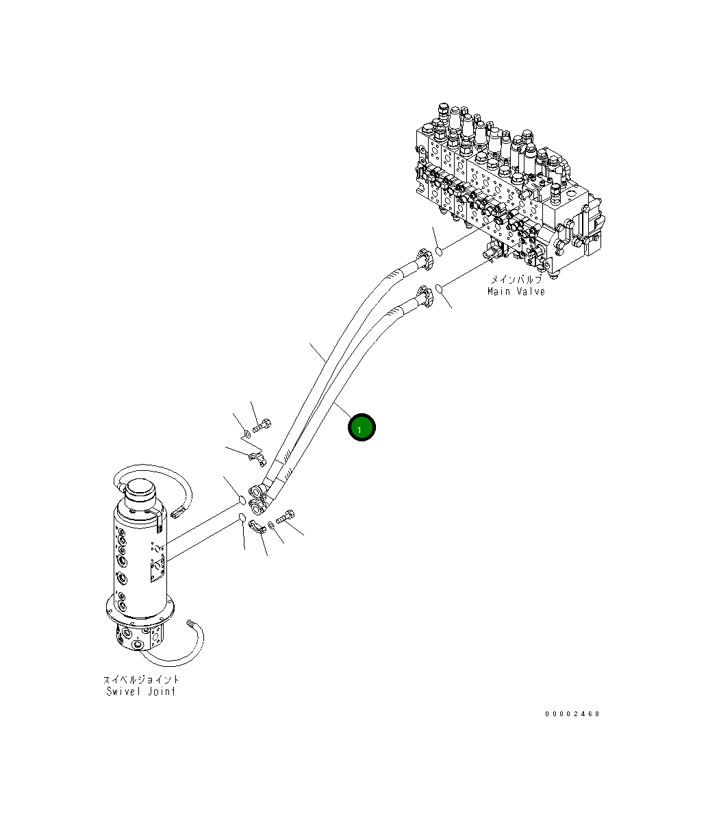Шланг 20K-62-31880 Komatsu