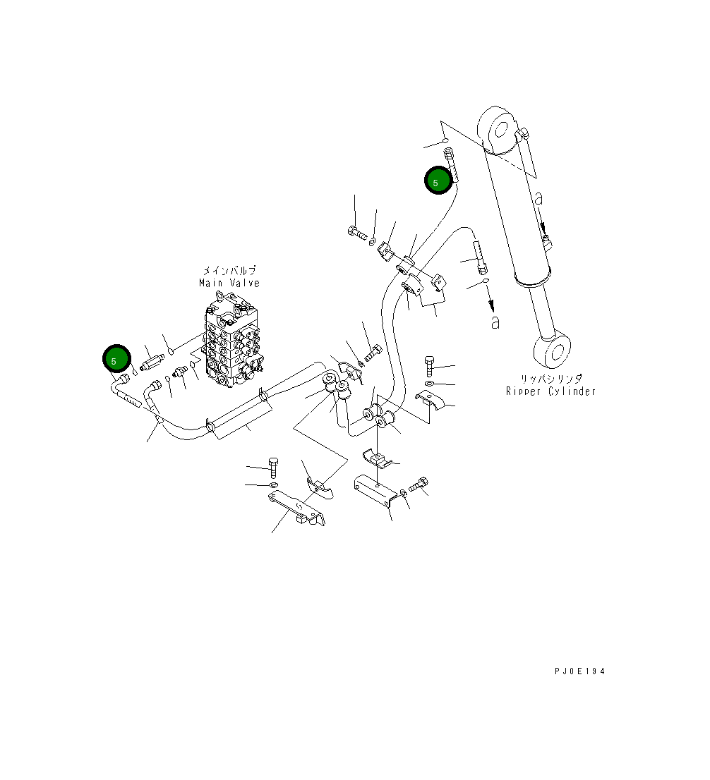 Шланг 02766-B0320 Komatsu