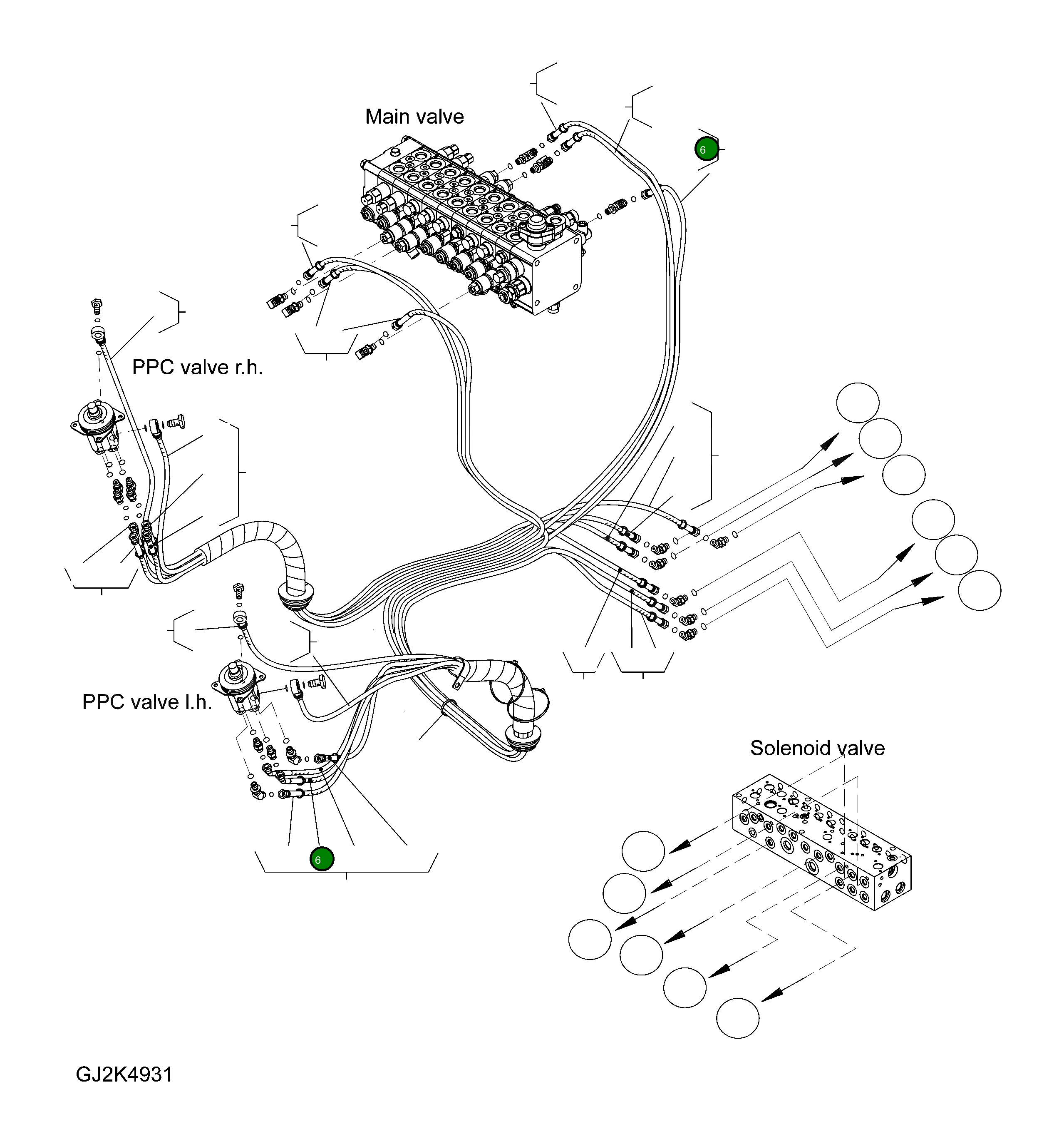 Шланг 20E-62-31310 Komatsu