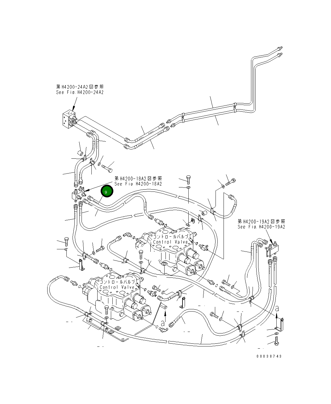Шланг 07185-00308 Komatsu
