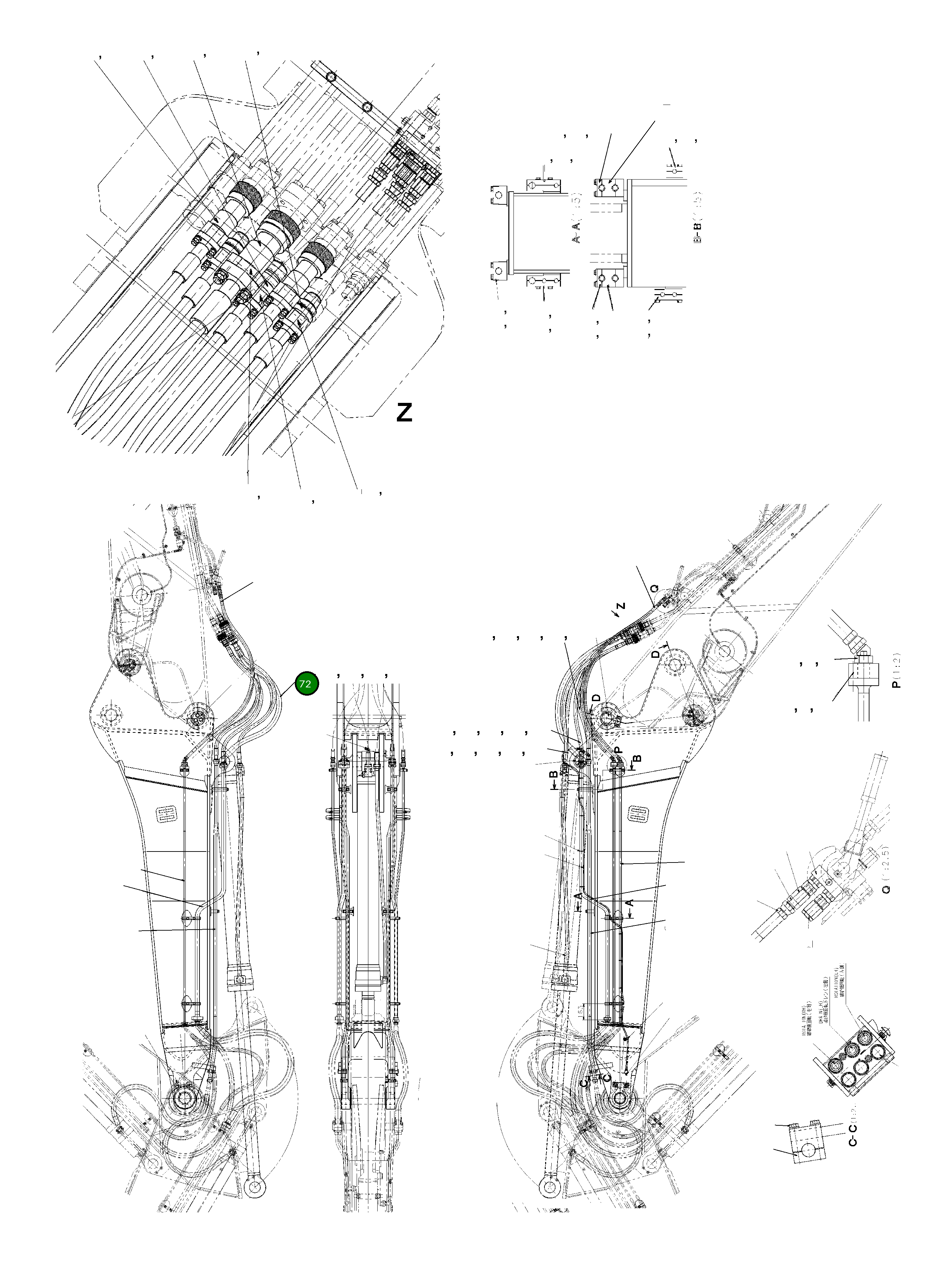 Шланг 07083-01417 Komatsu