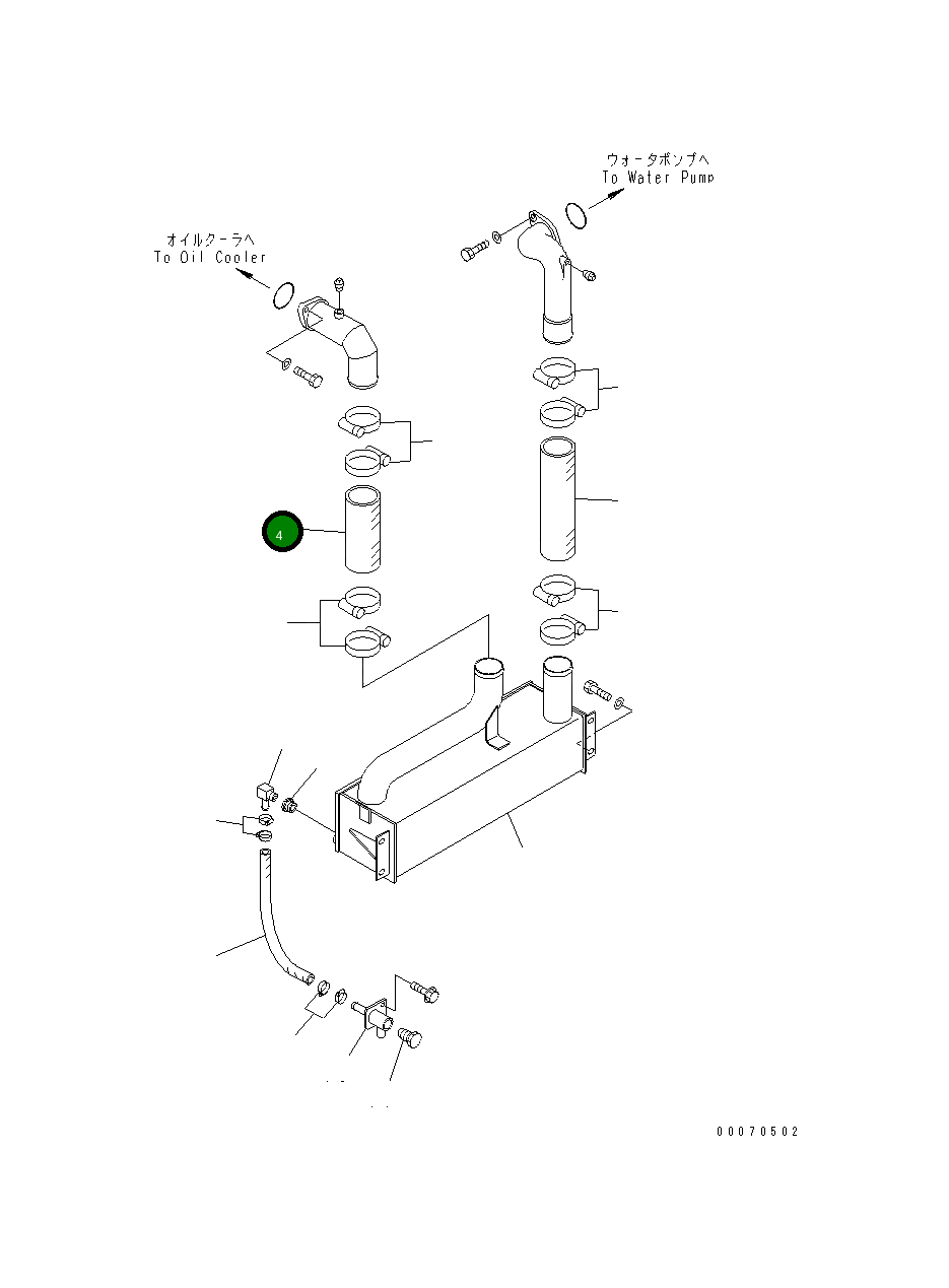 Шланг 07260-37418 Komatsu