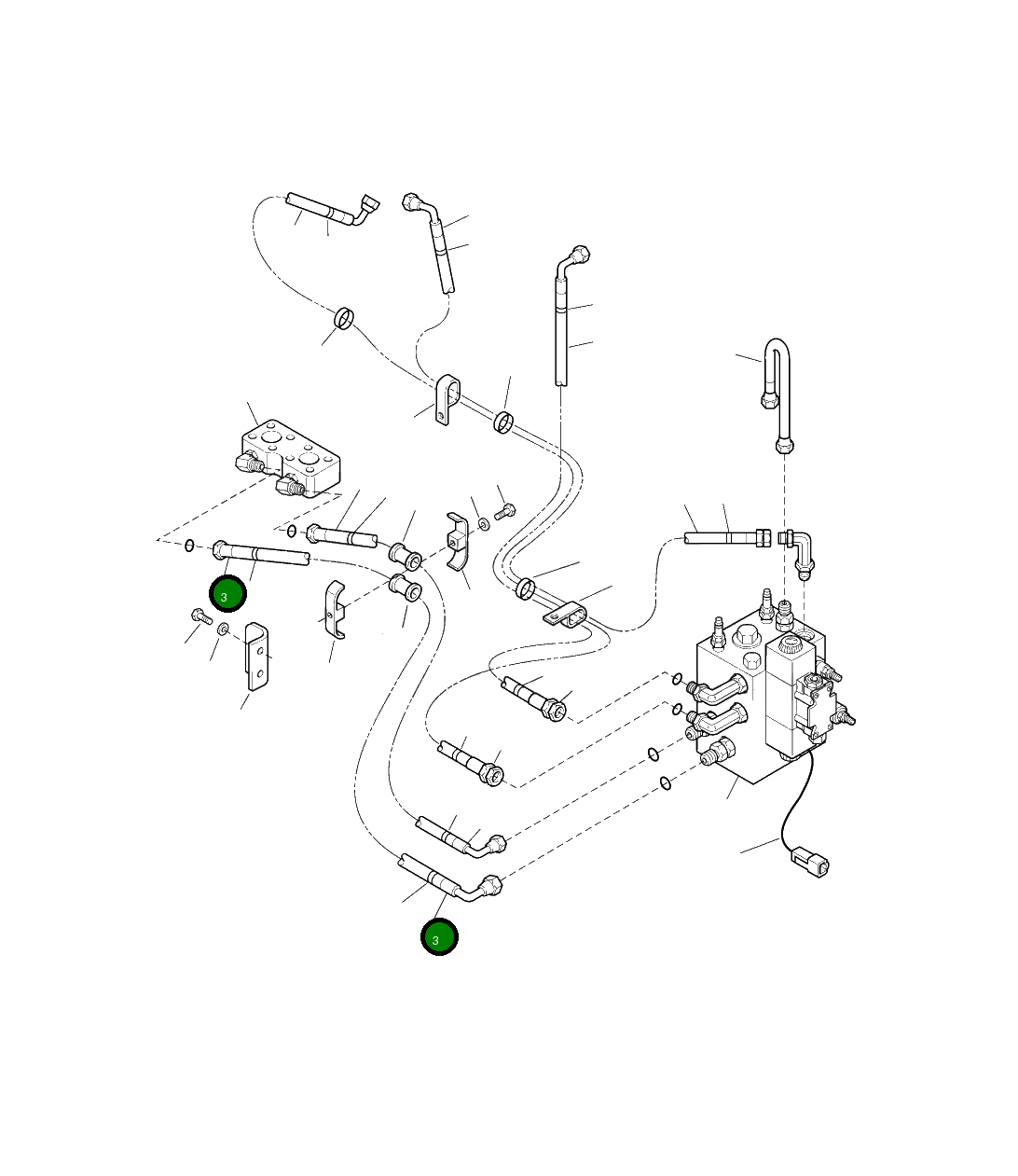 Шланг 20Y-62-A1220 Komatsu