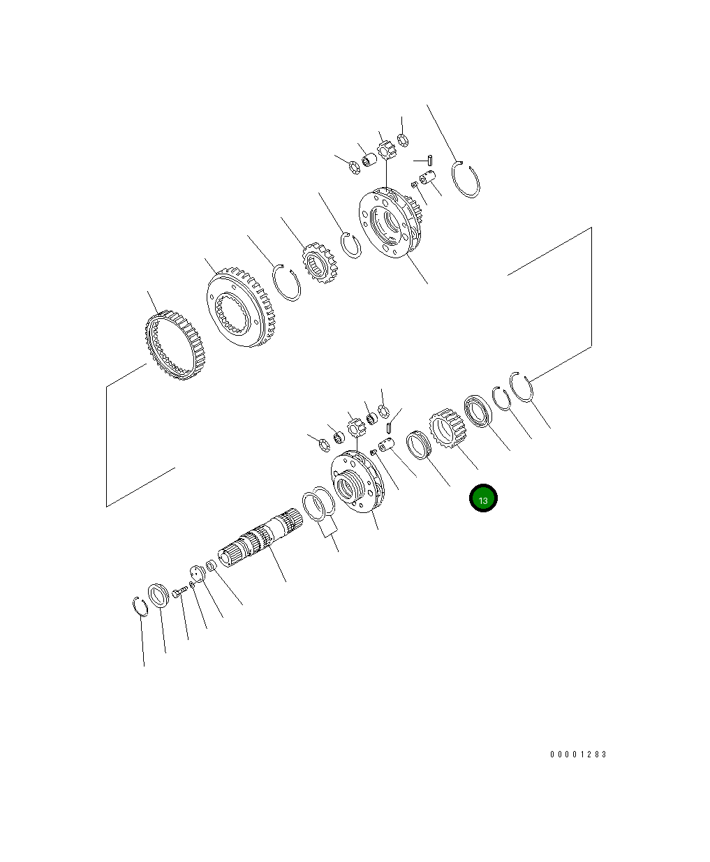 Шестерня 41E-15-12250 Komatsu