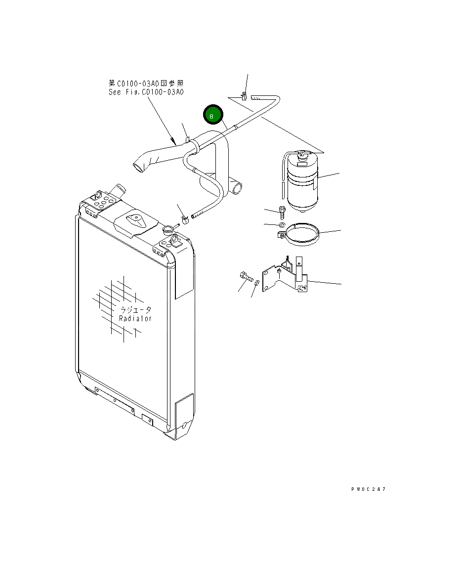 Шланг 11Y-03-11590 Komatsu