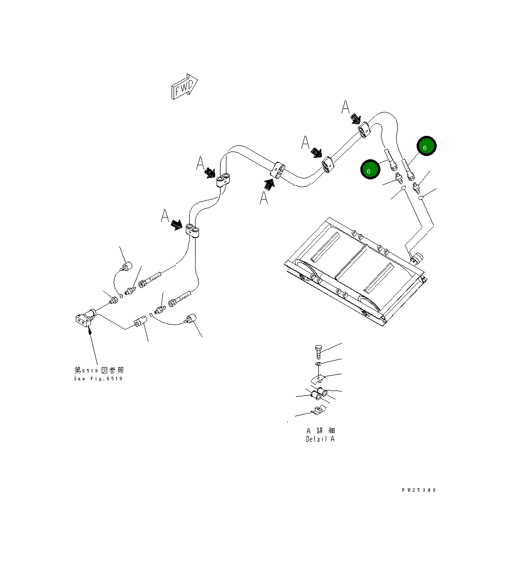 Шланг 07108-20446 Komatsu