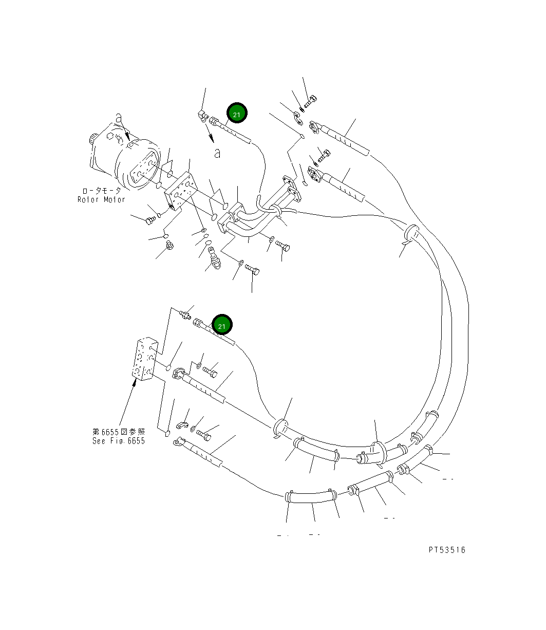 Шланг 07103-50430 Komatsu
