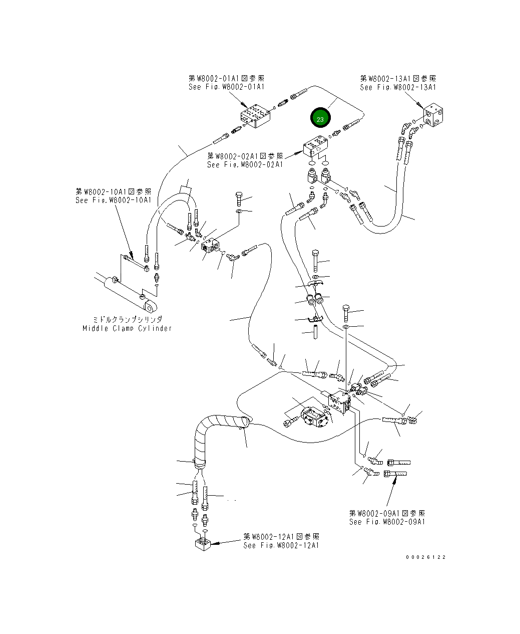 Шланг 07108-30621 Komatsu