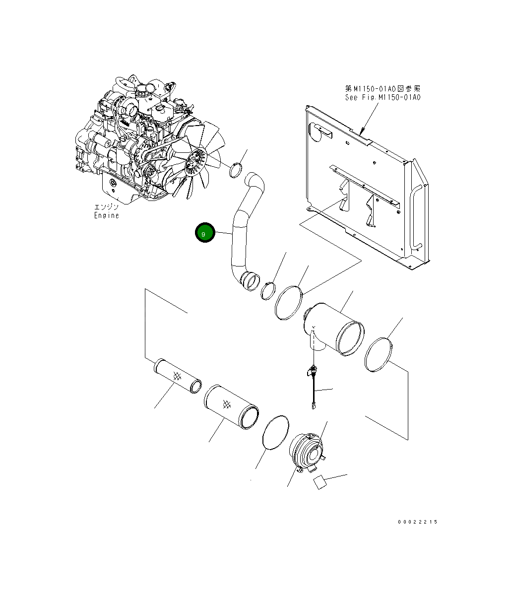 Шланг 20G-01-31410 Komatsu