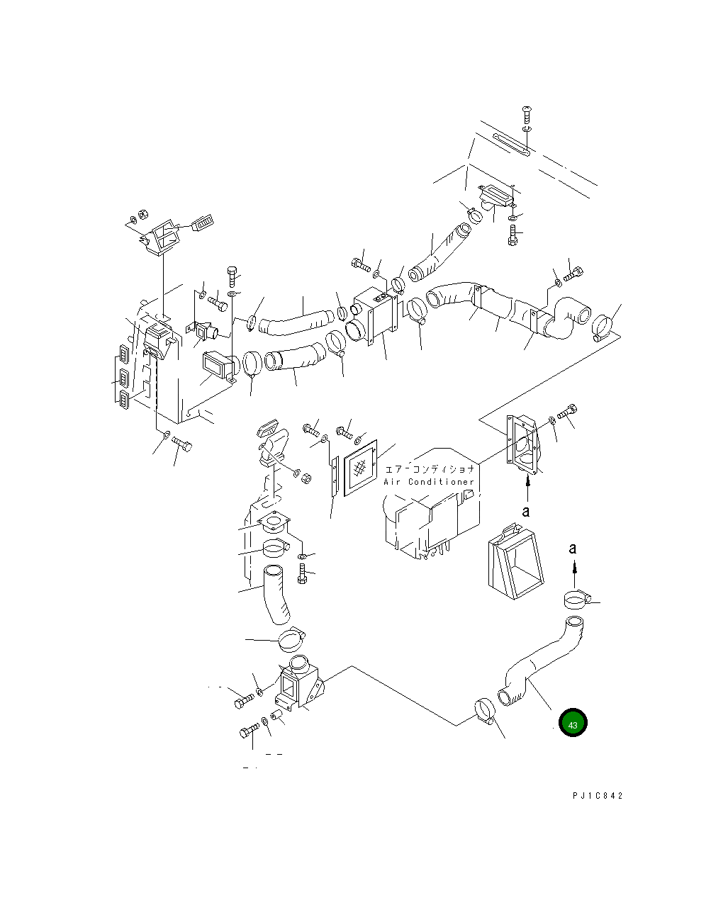 Шланг 154-Z11-5220 Komatsu