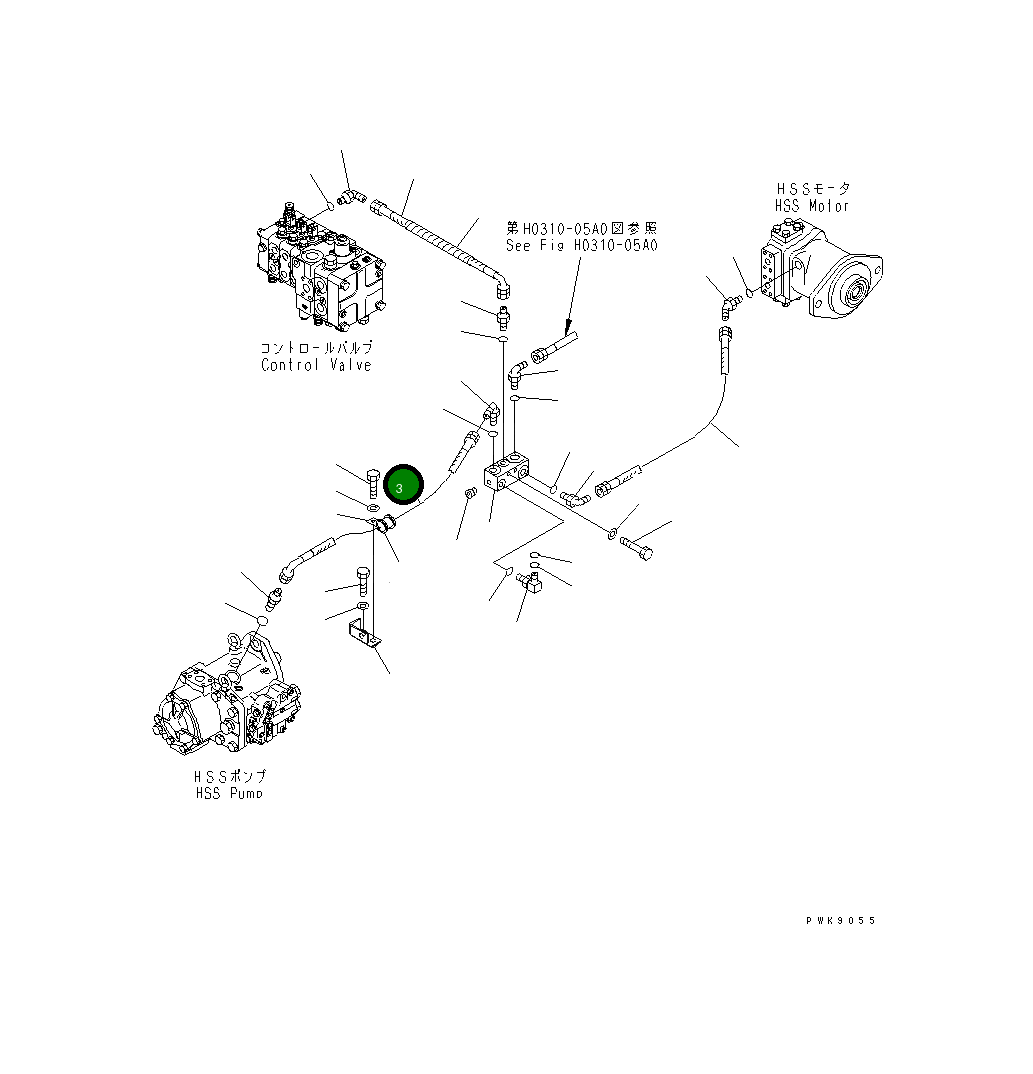 Шланг 07623-40507 Komatsu
