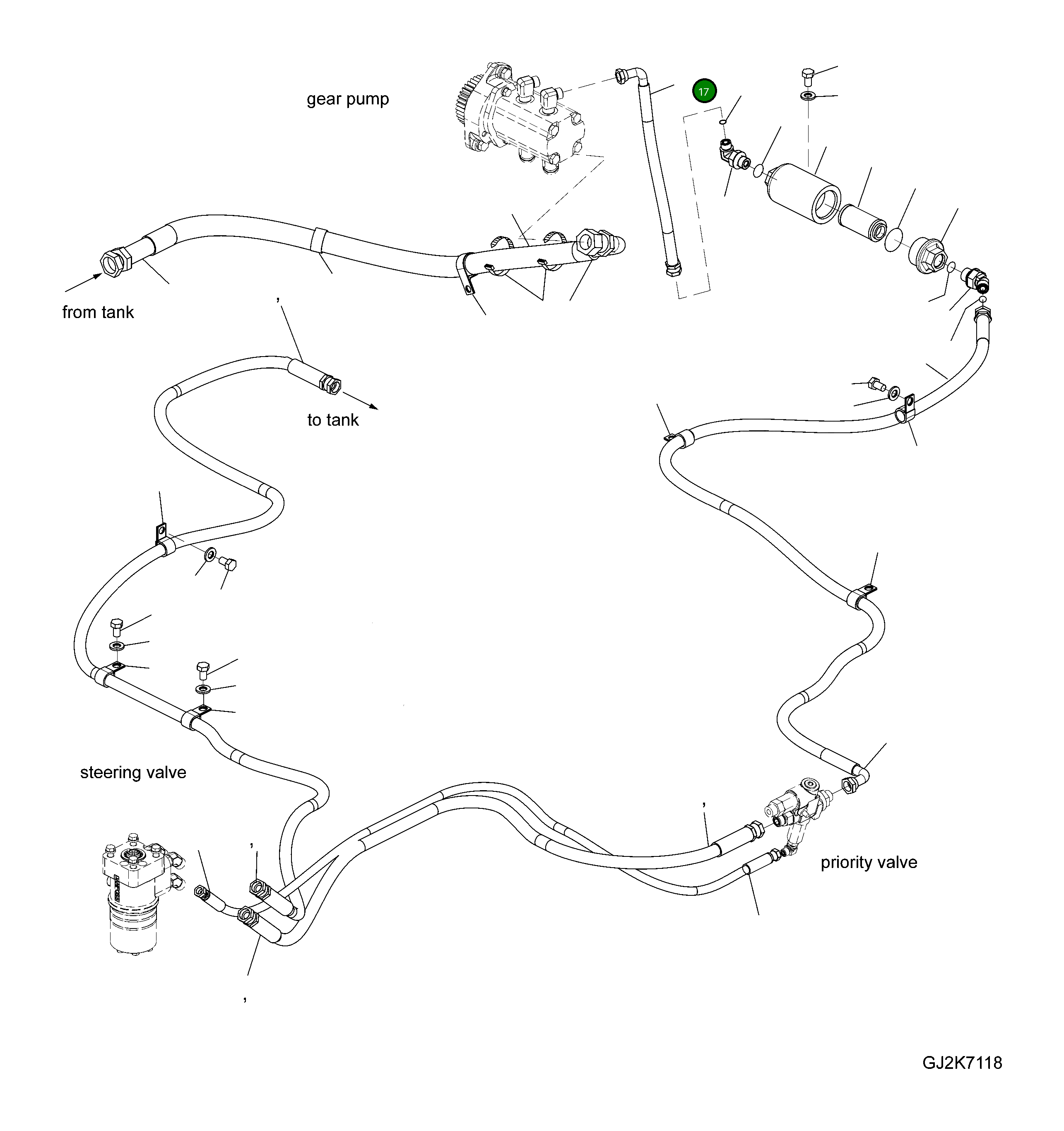 Шланг 20E-62-32430 Komatsu