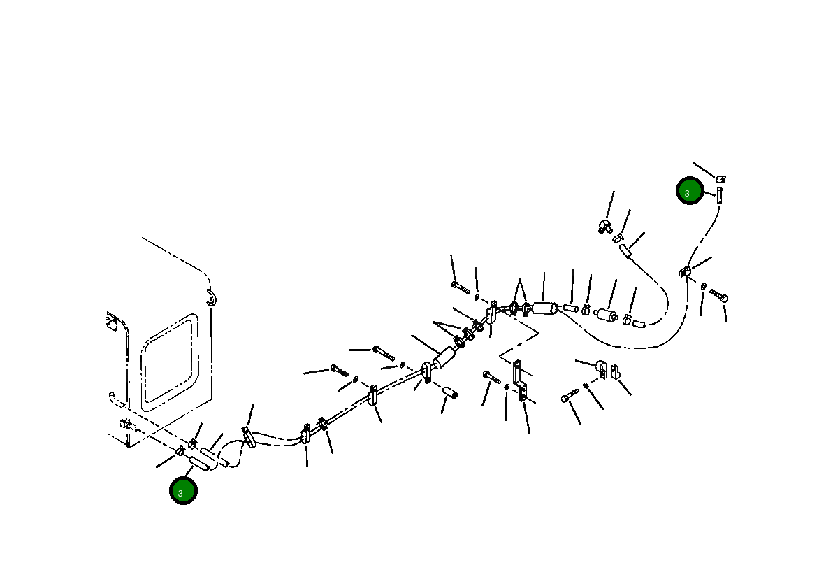 Шланг 07288-00831 Komatsu