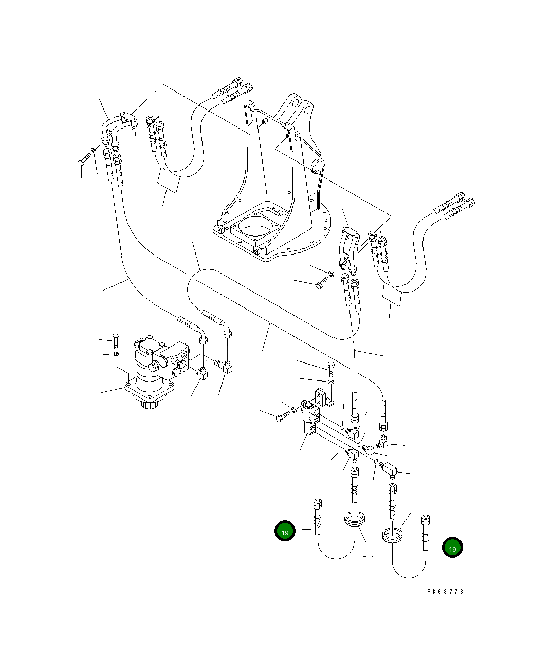 Шланг 20W-62-38180 Komatsu