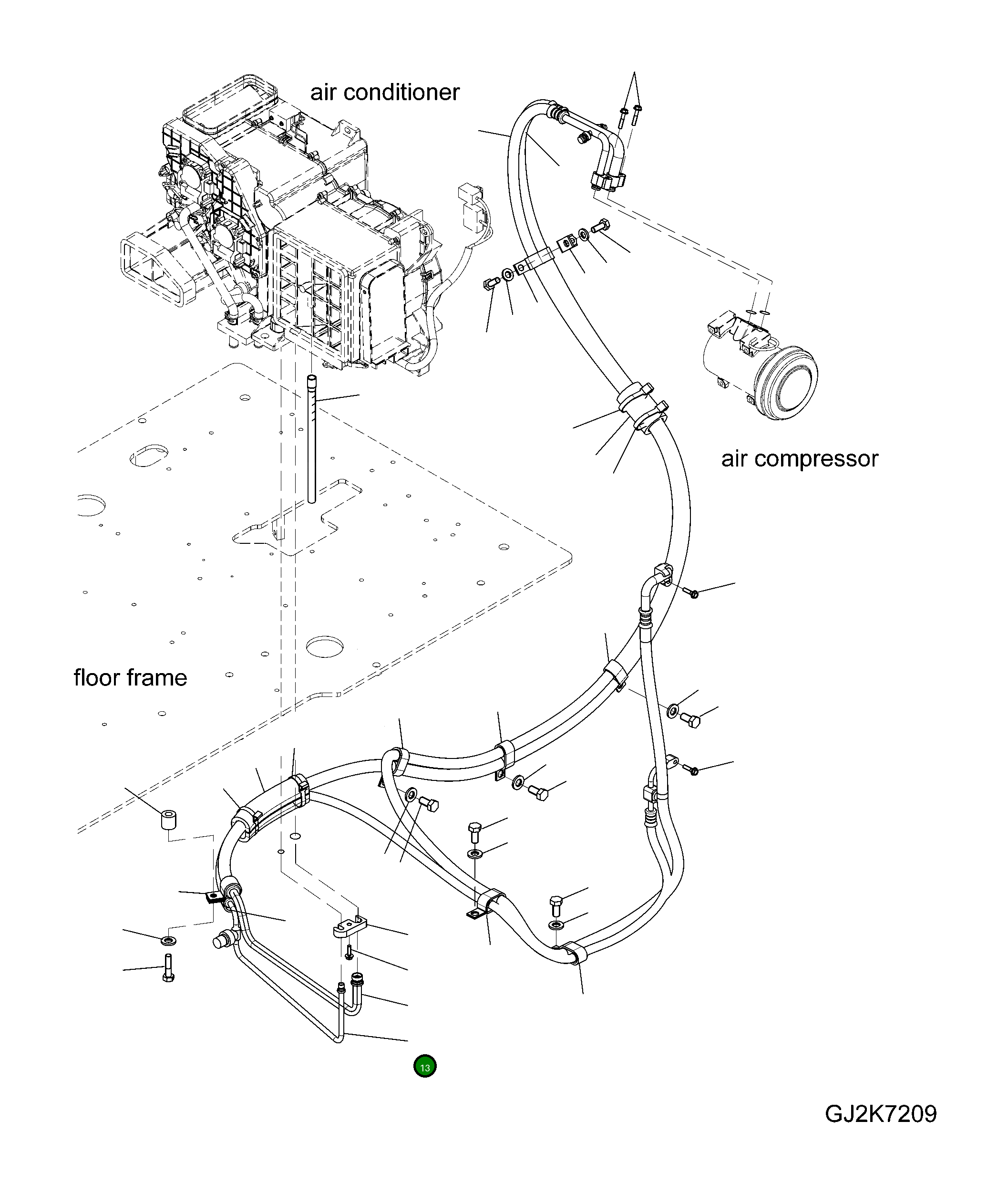 Шланг 20E-979-4110 Komatsu