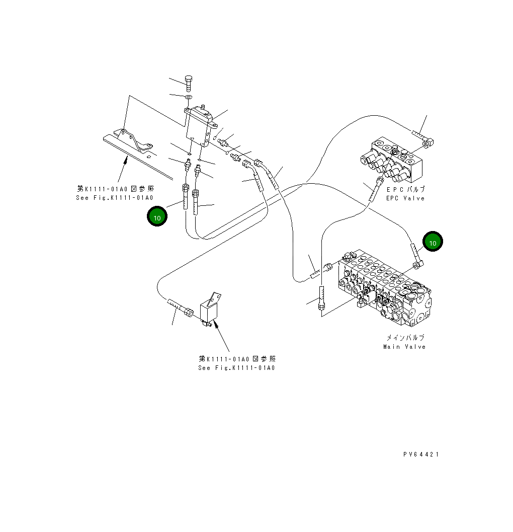 Шланг 20C-62-34410 Komatsu