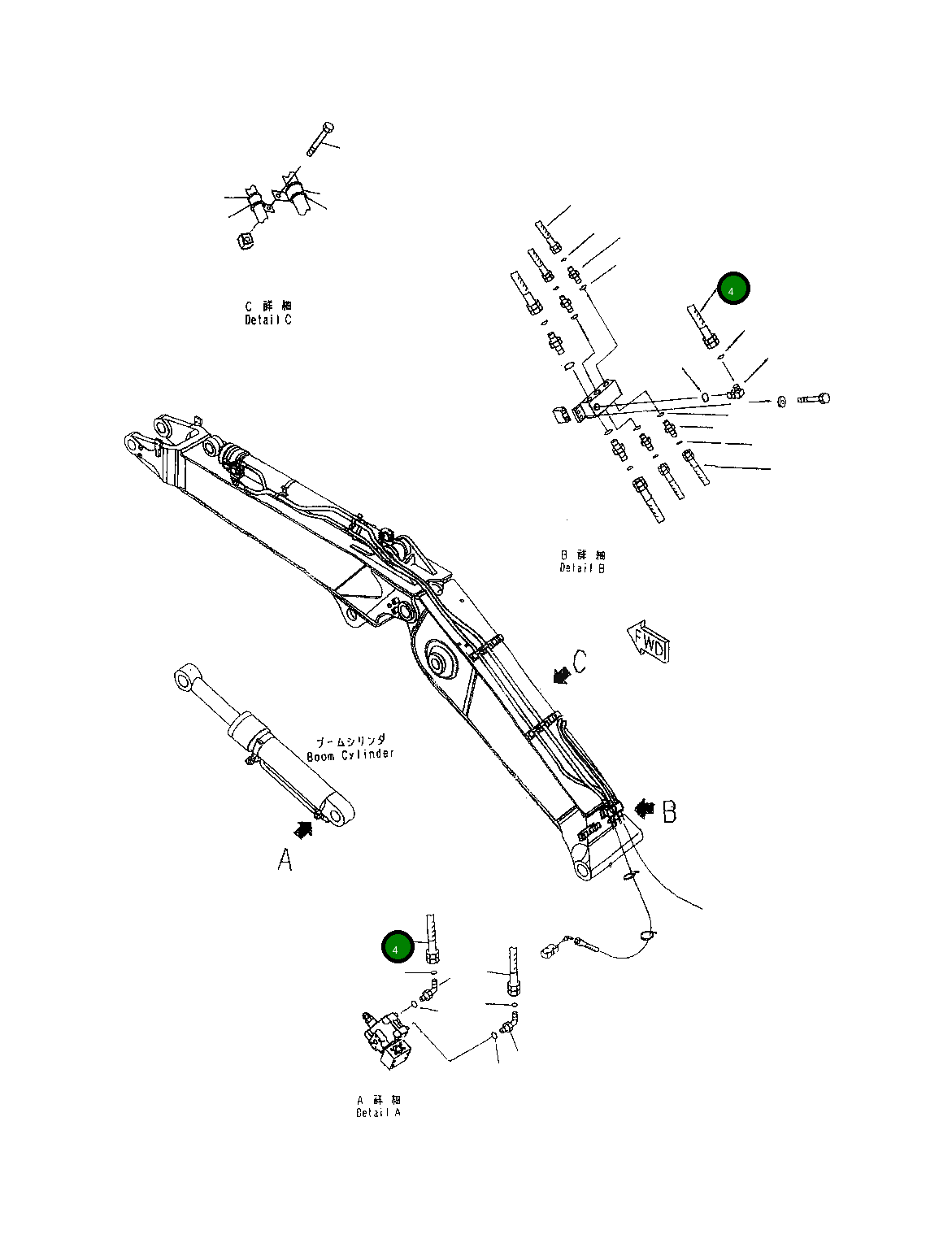 Шланг 0276200516 Komatsu